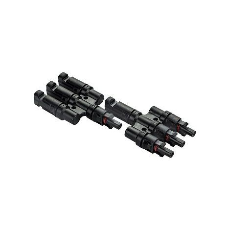 Conectores Multicontact MC4 3/1 para cable de 4-6mm2  Negro (1/4)