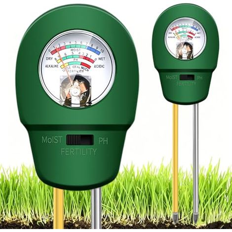 Testeur de Sol 3 en 1 Testeur Humidité Plante pour Sol Humidité sur Fertilité sur pH Soil Moisture Meter Soil Tester pour Jardin (1/4)