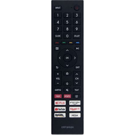 Télécommande TV pour Hisense ERF3H80H, Sans Commande Vocale, Sans Configuration (1/5)