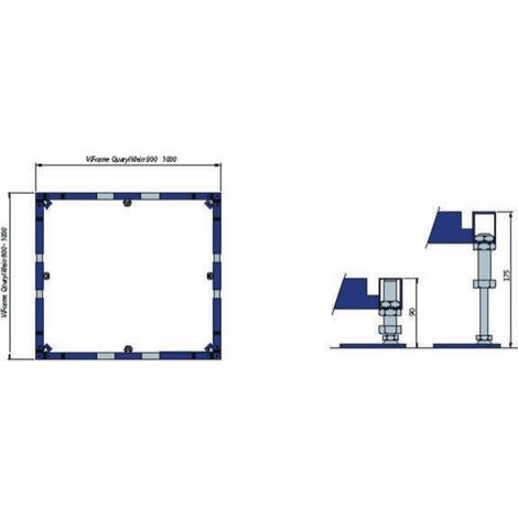 V&B Montagerahmen für Duschwannen bis 1000x1000 (1/2)