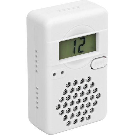 Détecteur de CO, moniteur de qualité de l'air, testeur avec lumière LED et alarme sonore pour la maison et l'intérieur (1/5)