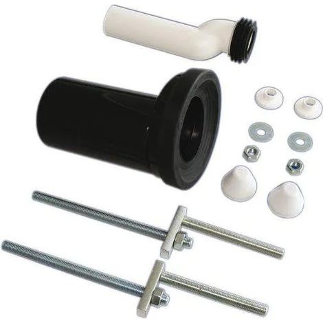 Nicoll – Kit de manchettes désaxées pour bâti support – Remontée de 25 mm – Adapté PMR – Installation facile pour WC suspendus