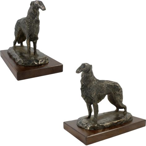 Borzoi russo, Borzoi, Barzoi II - statuetta per cani, figurina da ufficio, trofeo per esposizione canina di Art-Dog (1/5)