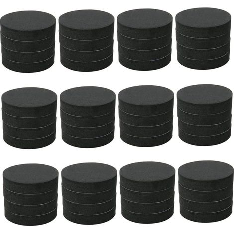 48pcs Plant Pot Pieds Risers Naturel Mousse Pot De Fleur Tapis Invisible Pot Pieds (1/5)