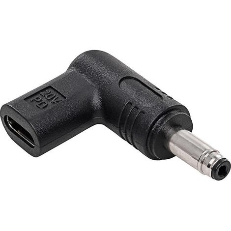 Adaptador USB-C / 4,8 x 1,7 mm para portátil HP Asus AK-ND-C17 Power Delivery de 100 W. (1/3)