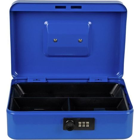 BURG-WÄCHTER  Cassetta portavalori  MONEY H90xB250xT180mm  Peso 1,31kg  Serratura a combinazione  blu - Money  Code 5025  blue