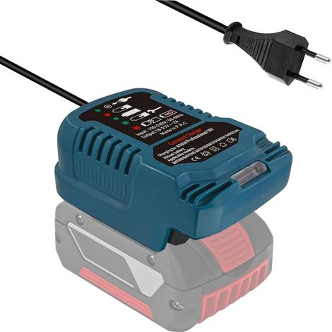 220V pour Chargeur de Batterie Bosch Professional 18V, GAL1880CV, Remplacement pour Batterie Bosch GBA 18V BAT609 BAT610G BAT618G BAT619 (sans batterie) (1/5)