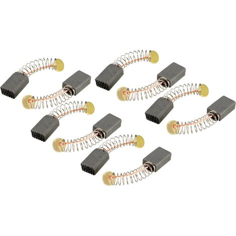 Carbone Brosses 12mm x 8mm x 5mm pour Électrique Moteur Perceuse à Main Ventilateur Mélangeur Électroportatif Outil Rechange Réparation Pièce 10Pcs (1/5)