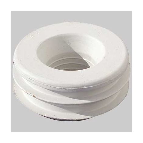 MORSETTO PER WC IN GOMMA BIANCA  55 x 30     MADE IN ITALY
