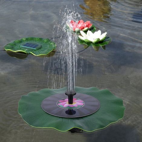 7V 1,4W Solarbrunnen, bürstenlose Wasserpumpe, ABS, Gartenteichdekoration, 28,5 cm (1/5)