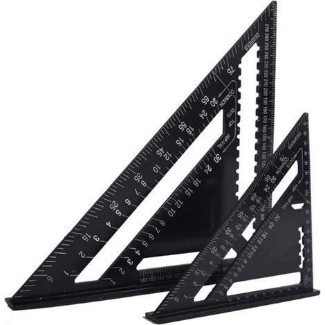 EXCLUSIVE FR Multifunctional Carpenter's Square 170 mm and 30 mm Aluminum Metal Ruler Square Gauge Protractor Angle 45 90 degrees/Carpentry Tools/Woodworking Instructions (1/5)