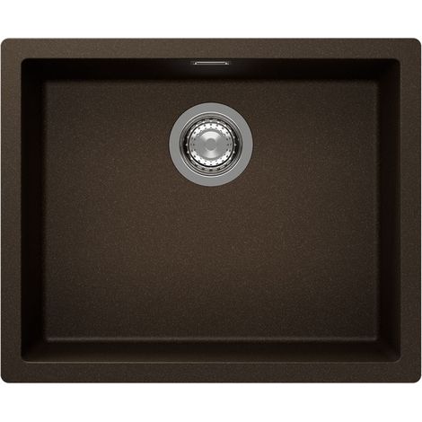 SCHOCK Einbaubecken Cristadur KAIA N-100L A Bronze Exzenterbedienung (1/2)