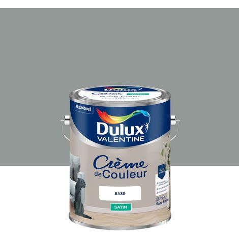 Peinture Crème De Couleur Satin Titanium 5L - Dulux Valentine