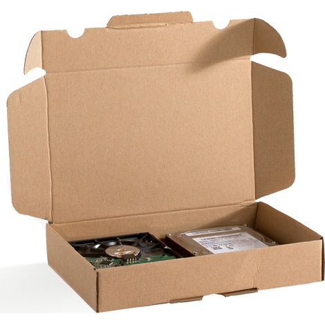 Lot de 100 Boîtes postales extra-plates A5 format 240x160x45 mm