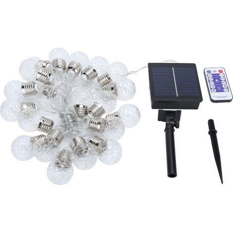 20 Luci a stringa solari a LED – Per esterni – Impermeabili – Per giardino – Festive decorative – Ghirlande luminose