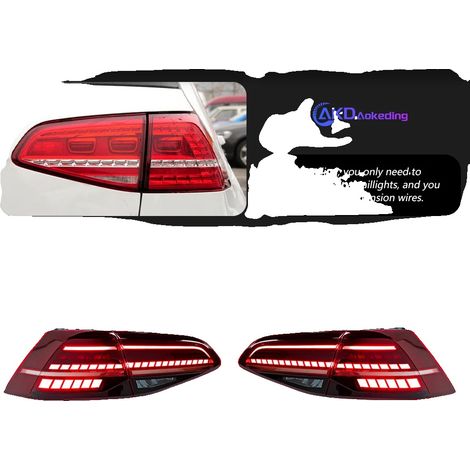 Set di luci posteriori a LED, struttura resistente, Golf 7 LED rosse (1/2)