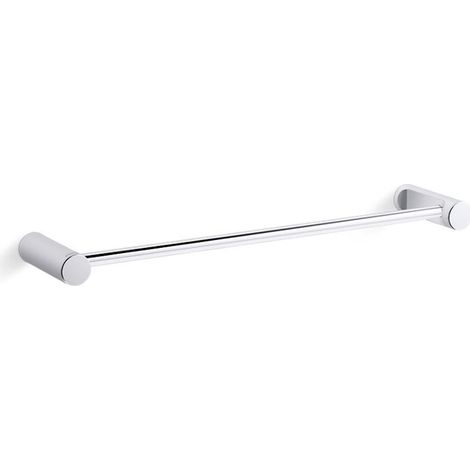 Kohler July 18"" Towel Rail Bar Single Holder Polished Chrome Bathroom Cloakroom
