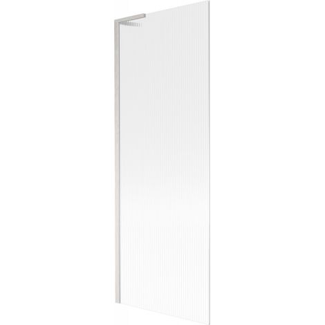 Mexen Next L Badewannenfaltwand, 1-flügelig, 70 x 150 cm, Streifen, gebürstetes Nickel - 895-070-000-03-09-97 (1/5)