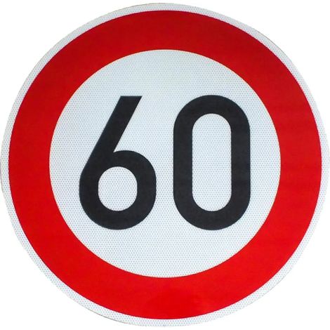 Panneau de signalisation d'origine 274-60 60 km/h RA2 RAL RSA-21 Panneau d'anniversaire Panneau de signalisation Panneau routier Panneau de chantier (1/2)