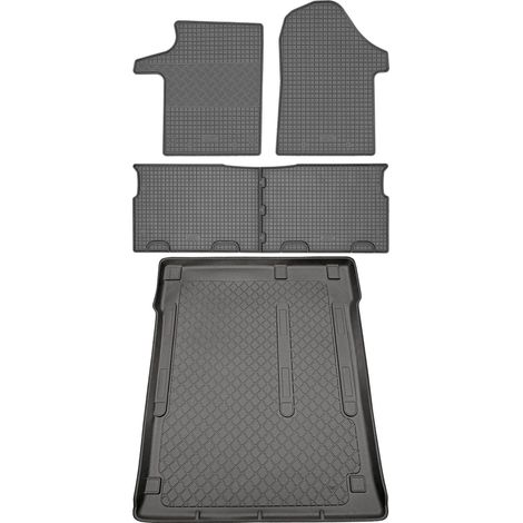 Mercedes Vito W639 Kastenwagen (5-Türer) von 08.2003-09.2014 SET - Gummifußmatten + Kofferraummatte