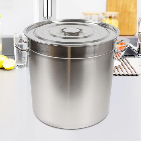 Soupe seau en acier inoxydable de 70 l avec couvercle, Marmite de cuisine, marmite de camping, marmite à pâtes, facile à nettoyer, un must dans la cuisine. (1/5)