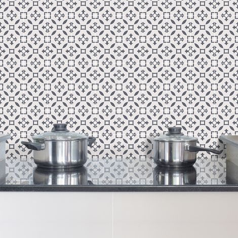 Sticker Mural Carrelage adhésif Cuisine Salle de Bain - 24 STICKERS CARRELAGES AZULEJOS CANDIA - 24stickers10x10cm (1/5)