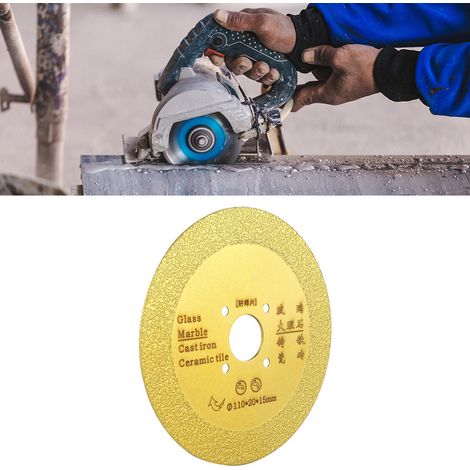 110 mm Diamanttrennscheibe, gelötetes Sägeblatt für Keramik, Glas und Stein (01) (1/5)