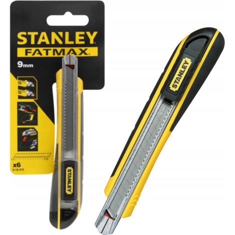 STANLEY FATMAX 4-10-018 COLTELLO A SCOMPARSA COLTELLO A SEGMENTO 9 MM 0-10-475 + LAME (1/5)