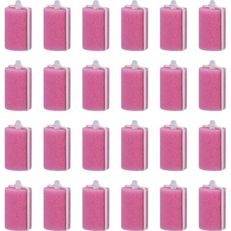 Lot de 12 rouleaux éponge tendance pour boucler les cheveux, outil de coiffure créatif (couleur aléatoire, 63 x 38 mm, 12 pièces (1/5)