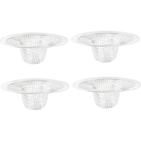 Lot de 4 crépines d'évier en acier inoxydable de 7,1 cm (2,8 pouces) pour cuisine (1/5)