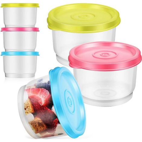 6er-Set wiederverwendbare Vorratsdosen für Gewürze und Snacks, mit Deckel, 160 ml – 8,00 x 5,00 x 5,00 cm (1/4)