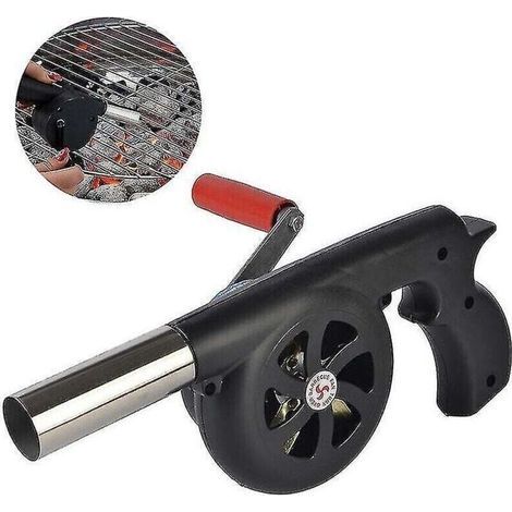 Manueller Grilllüfter, Handkurbel-Lüfter für Outdoor-Küche, Camping