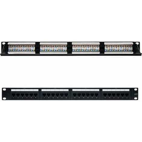 Cat6 Patch Panel 24p 19" Utp Nanocable 10.21.3124 (1/3)
