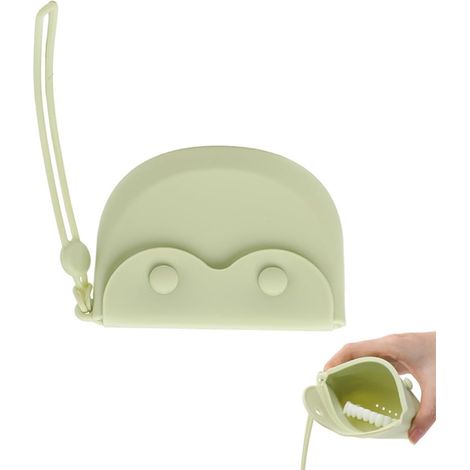 Boîte pour protège-dents avec cordon et trou de drainage Boîte d'alignement Boîte de retenue en silicone Support de support pour meuler les protège-dents Garde de nuit Support orthodontique Plateau po (1/5)