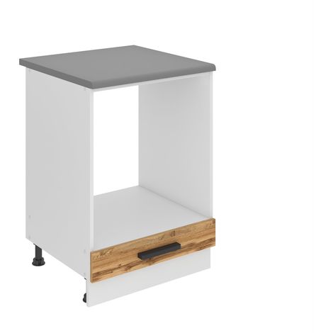 BELINI Meuble Cuisine Bas avec Plan de Travail SDP I Meubles de Cuisine - Taille: 51,6 x 60 x 85 cm I Petit Meuble Cuisine - sans Porte I Couleur : chêne wotan (1/5)