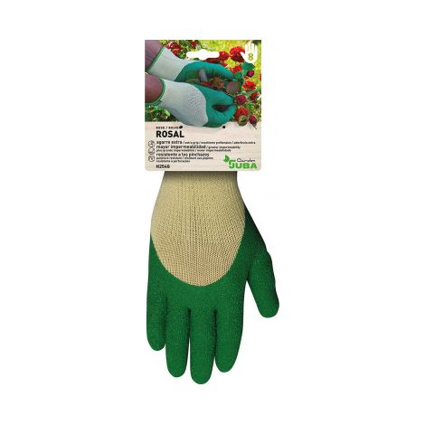 Guante de jardinería poliéster/látex Talla 8 JUBA
