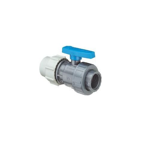 Plasson - Vanne simple union taraudée compression joints EPDM - 13792507