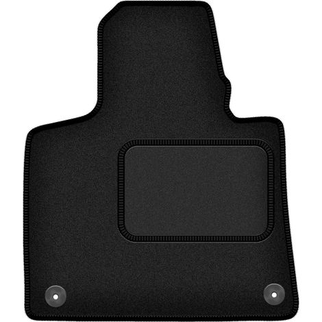 Alfombrilla de terciopelo para el conductor para: Citroën C4 Grand Picasso II monovolumen de 7 plazas (2013-2019) negra (1/5)