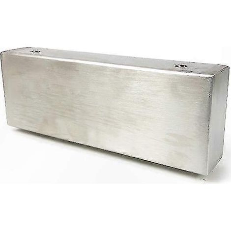 Pieds de canapé en acier inoxydable de 5,5 cm / pieds de support surélevés pour table de chevet / pieds monoblocs (argent brossé) (1/5)