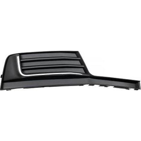 Grille de pare-choc avant droite noire et chromée Audi A3 et A3 Sportback 8V phase 2 2016-2020