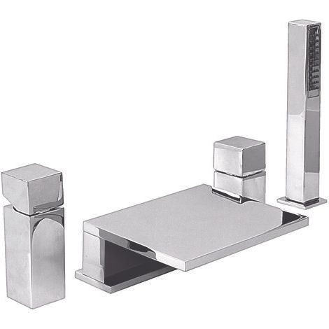 Mitigeur de bain-douche 4 trous cascade Cuadr'O - ROLF (1/2)