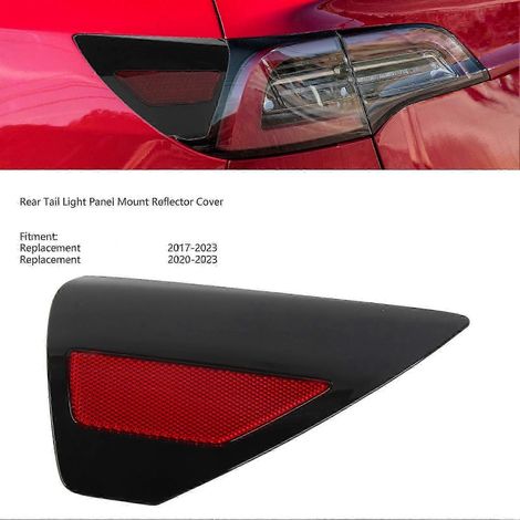 Abdeckung für Rücklichtblende, Reflektor, rot, gut sichtbar, Stoßstangenabdeckung, Ladeanschlussabdeckung, Ersatz für Tesla Model 3 Y, rechts, 1505513 00 A hwy