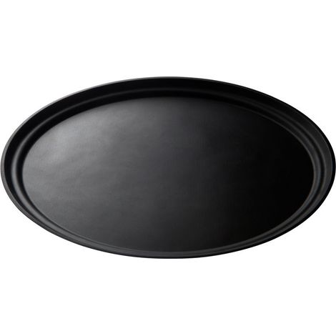 Plateau ovale Camtread rebord bas - antidérapant - 49 x 59 cm - Lot de 6 - Cambro