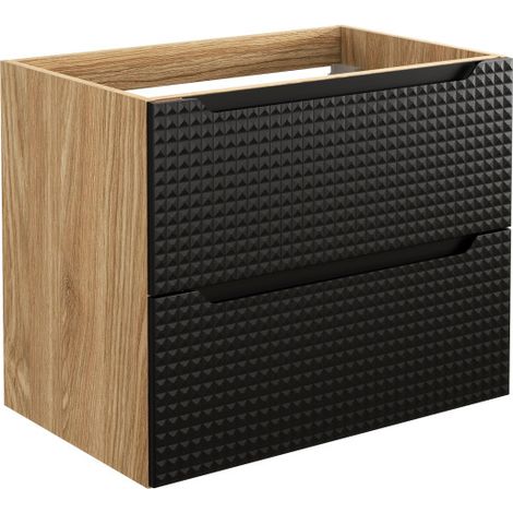 Meuble sous-vasque 70 cm - H 57 x L 70 x P 46 cm - Splendor Black - Livraison gratuite