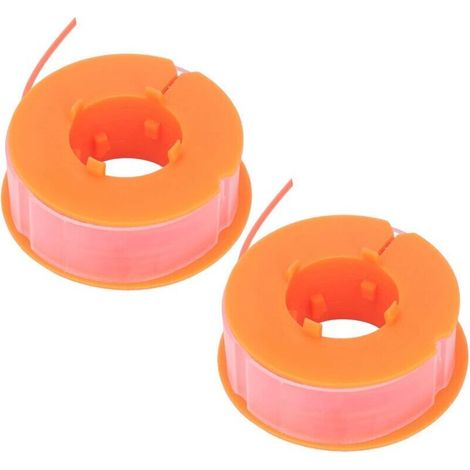 [NEUWERTIG]TONYSA 2 Stück Freischneider-Spulenfaden, Rasenmäher-Spulenfaden aus Nylon, Ersatzteil passend für Bosch Art 30 Art 30FA (Orange) (1/4)