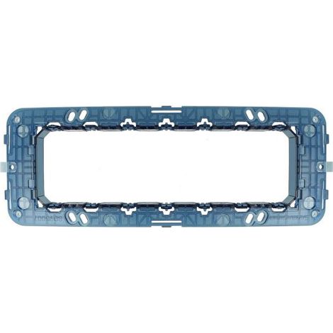 Supporto 506 7M Posti Moduli Compatibile con Vimar Arke' SD95007 (1/2)