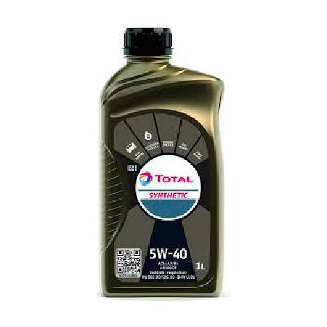 OLIO MOTORE AUTO "TOTAL 5W40 SYNTHETIC" LT 1