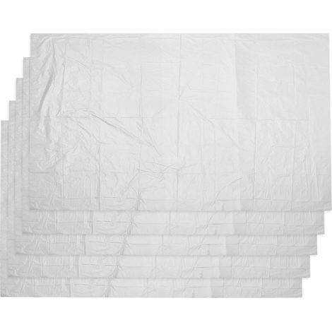 Set mit 5 großen, transparenten Ballonbeuteln, ideal zum Aufbewahren und Transportieren Ihrer Dekorationen. – 180,00 x 120,00 x 1,00 cm – Weiß (1/4)