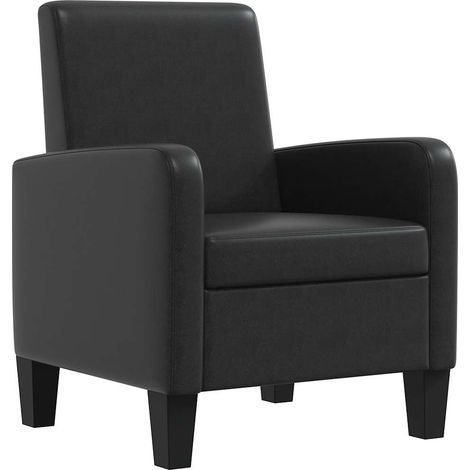 Maison Exclusive - Sessel Schwarz Kunstleder (1/5)