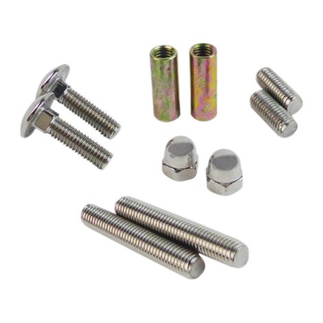 Kit de fixation double inviolable pour support tube inox Ø40mm - DUVAL